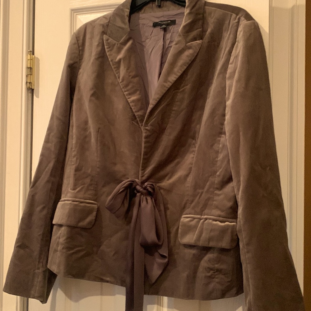 Faux velvet jacket